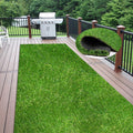 Weidear Artificial Grass 11 Ft X 77 Ft, 0.8 Inch Fake Grass Mat, 4 Tones Synthetic Turf Rug, Indoor Outdoor Turf Grass For Dogs