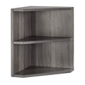 Mayline MNPOLGS Medina Shelved Corner Support for Use with 63" MNH63 and 72" MNH72 Hutch, (Qty. 1), Gray Steel Laminate