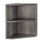 Mayline MNPOLGS Medina Shelved Corner Support for Use with 63" MNH63 and 72" MNH72 Hutch, (Qty. 1), Gray Steel Laminate