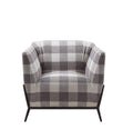Acme Eben Accent Chair in Pattern Fabric & Cherry