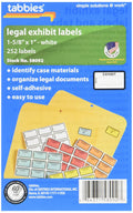 Tabbies Legal Exhibit Label Srtab58092 252 Labels