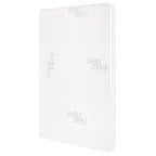 Evolur Portable Crib Tencel Waterproof Mattress Protector Pad and Fitted Sheet, White (2 Pack)