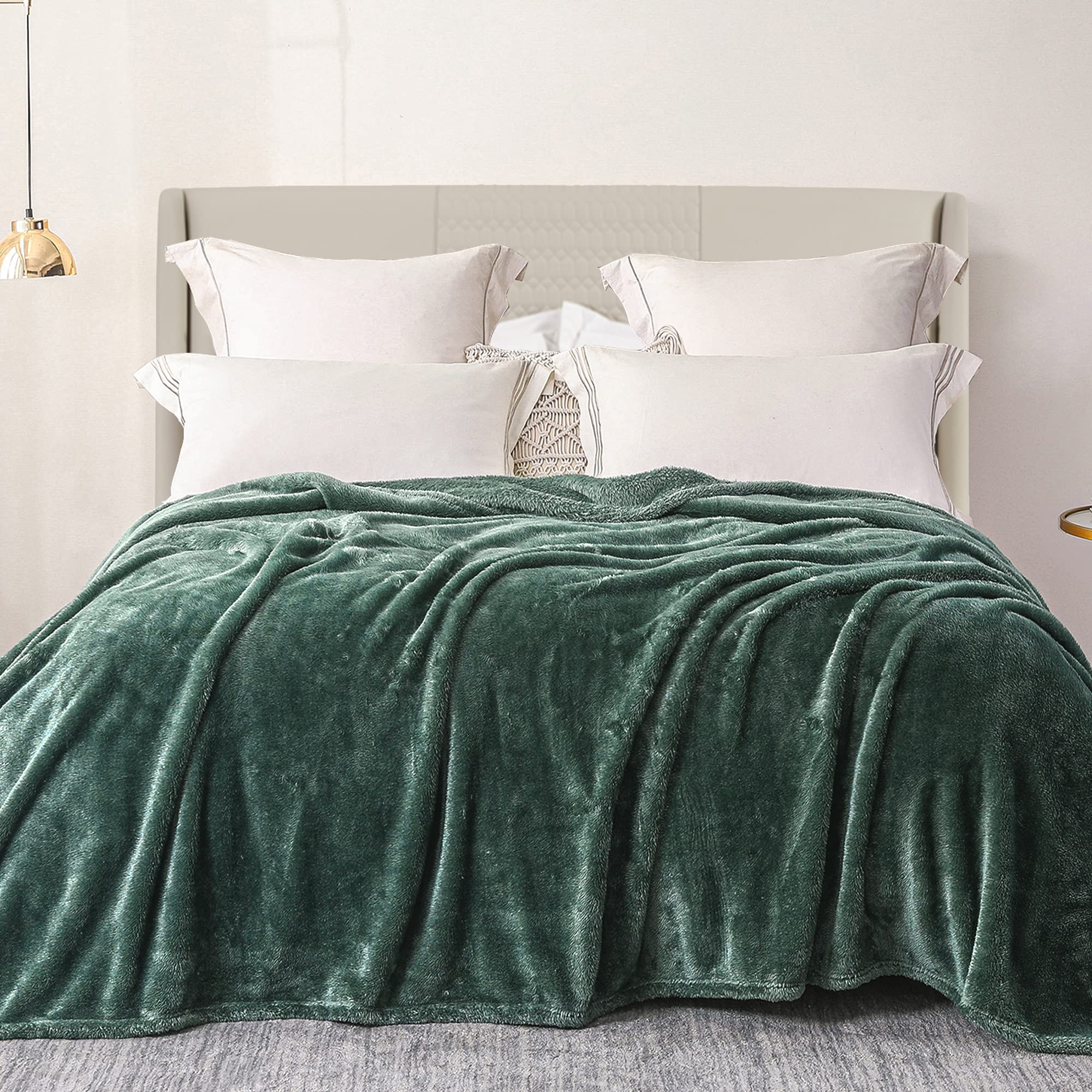 Exclusivo Mezcla Plush Fuzzy Fleece Bed Blanket Queen Size, Super Soft, Fluffy And Warm Blankets For Couch, Bed, All Season Use