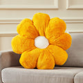 Ailive 21.6In Burnt Yellow Flower Throw Pillow Floor Pillow Cushion Preppy Funky Desk Cute Plush Room D  cor Home Decorative Thr