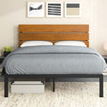Zinus Paul Platform Bed, Queen, Brown
