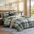 Maireve Olive Green Twin Xl Comforter Set, Twin Xl Bedding Sets For Boys Girls 5 Pieces For Dorm Farmhouse All Season Lightweigh
