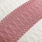 Zeemart 2 Packs Cotton Boho Throw Pillow Covers 20X20 Inch Contrast/Dusty Pink, Soft Farmhouse Decorative Couch Pillow Cases Pink Cushion Covers For Sofa Bed Living Room Home Decor