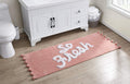 VCNY Home | Fresh Collection | Bath Rug - Ultra Plush Pom Pom Pile - Optimal Absorbency for Bathroom Use, 24 x 60, Blush