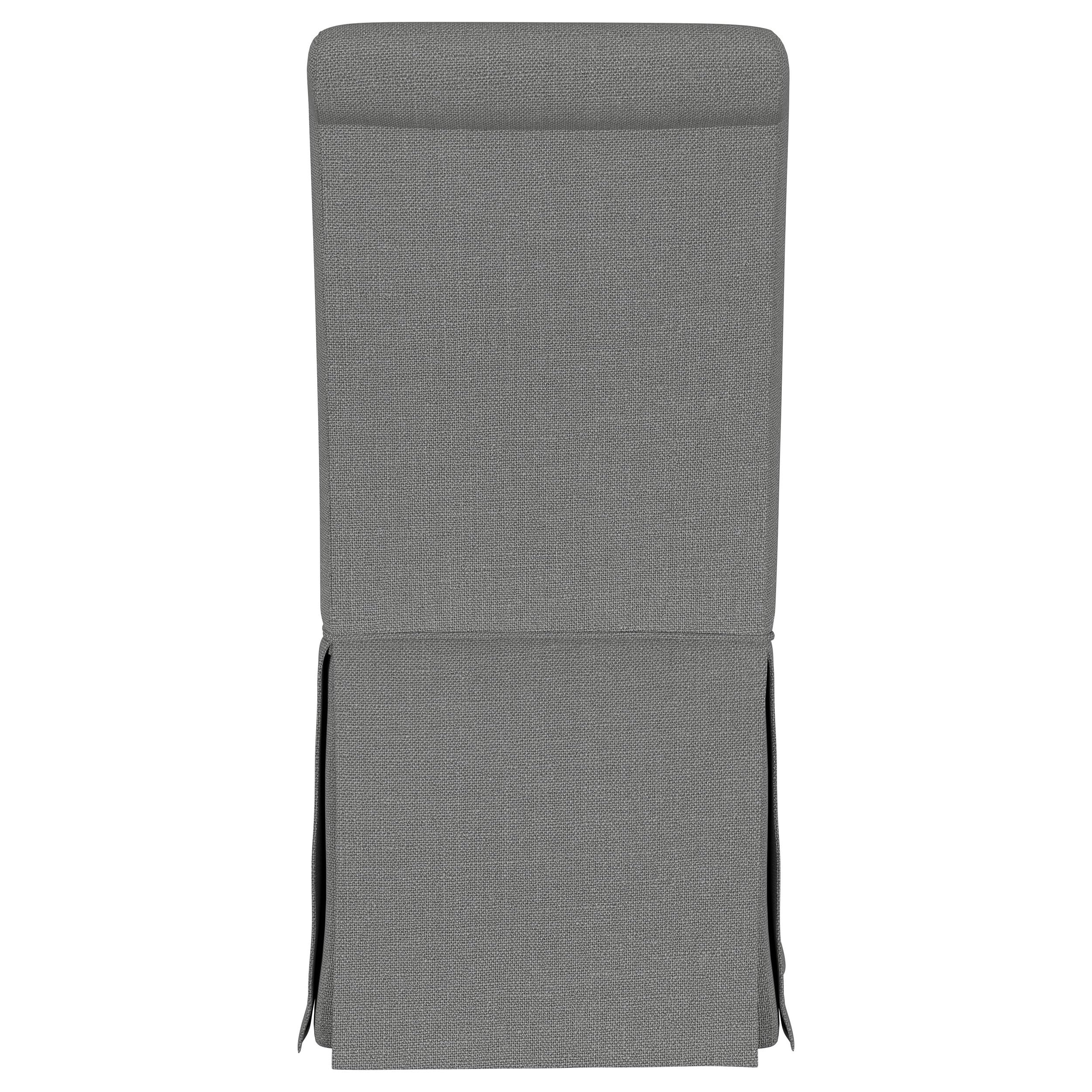 Coaster Home Furnishings Shawna Upholstered Skirted Parson Dining Side Chair Grey (Set of 2)