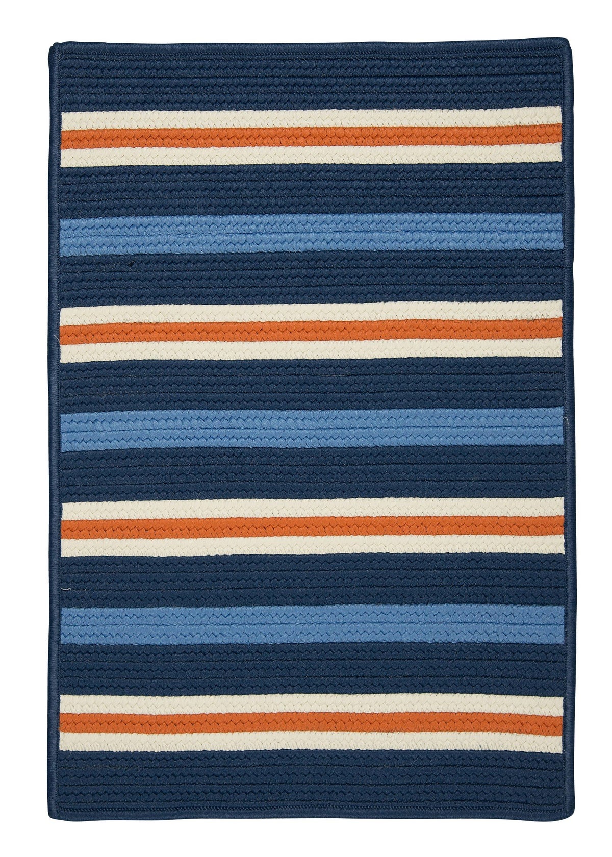 Painter Stripe Area Rug, 4 By 6-Feet, Set Sail Blue