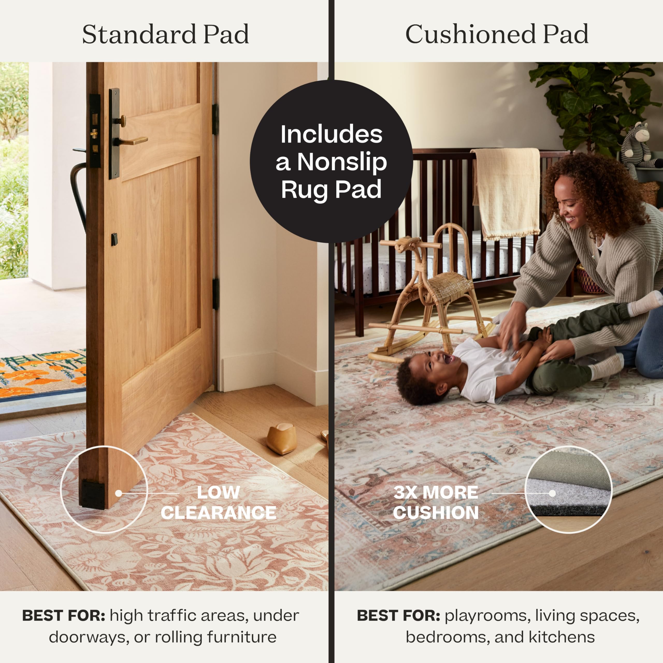 Ruggable X Jonathan Adler Washable Runner Rug - Runners For Hallways, Bedrooms, Entryway, Living Rooms & Kitchen- Stain & Water