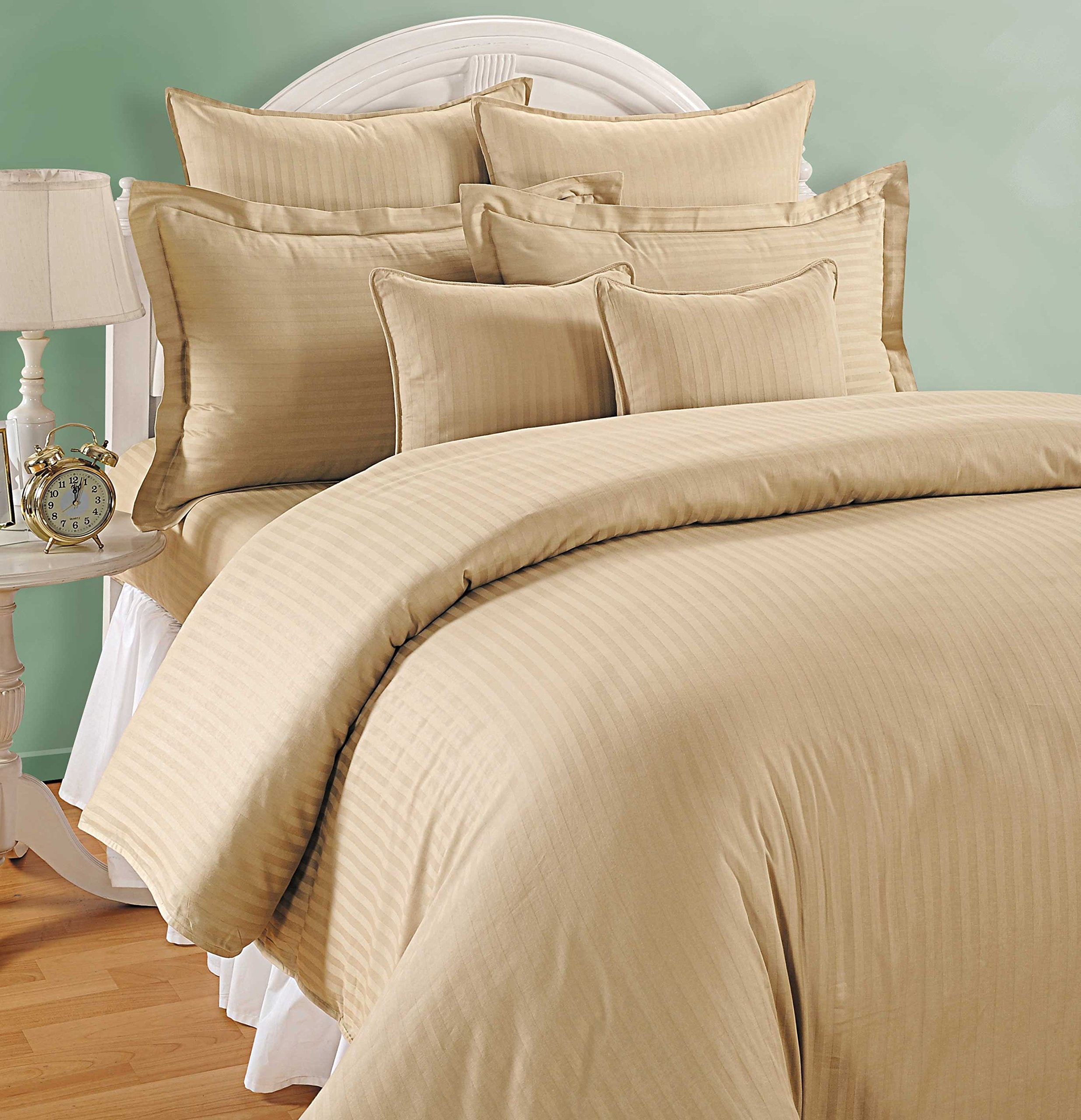 Swayam Cotton Double Size Comforter | 225 Cm X 250 Cm | 150 Gsm, Beige | Comes With Health Layer : Prevents Oozing Out Of Fibre