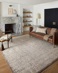 Loloi II Darby Area Rug in Ivory/Stone, 6-7 x 9-3 - Vintage Inspired Rug, High Traffic Accent Rug for Living Room, Bedroom, Pl