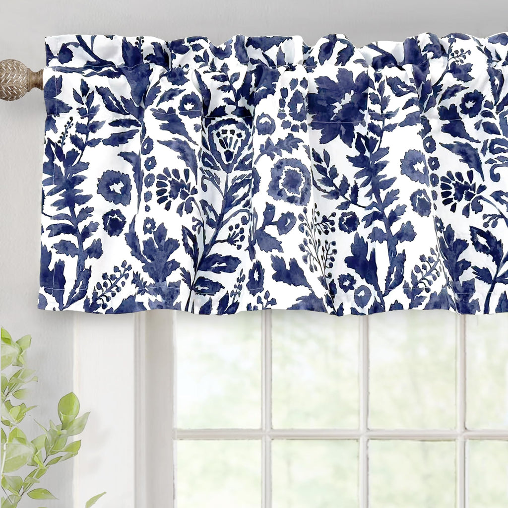 Driftaway Julia Lined Valance Double Layer Thermal Insulated Room Darkening Blackout Valances 3 Inch Rod Pocket Window Valance F