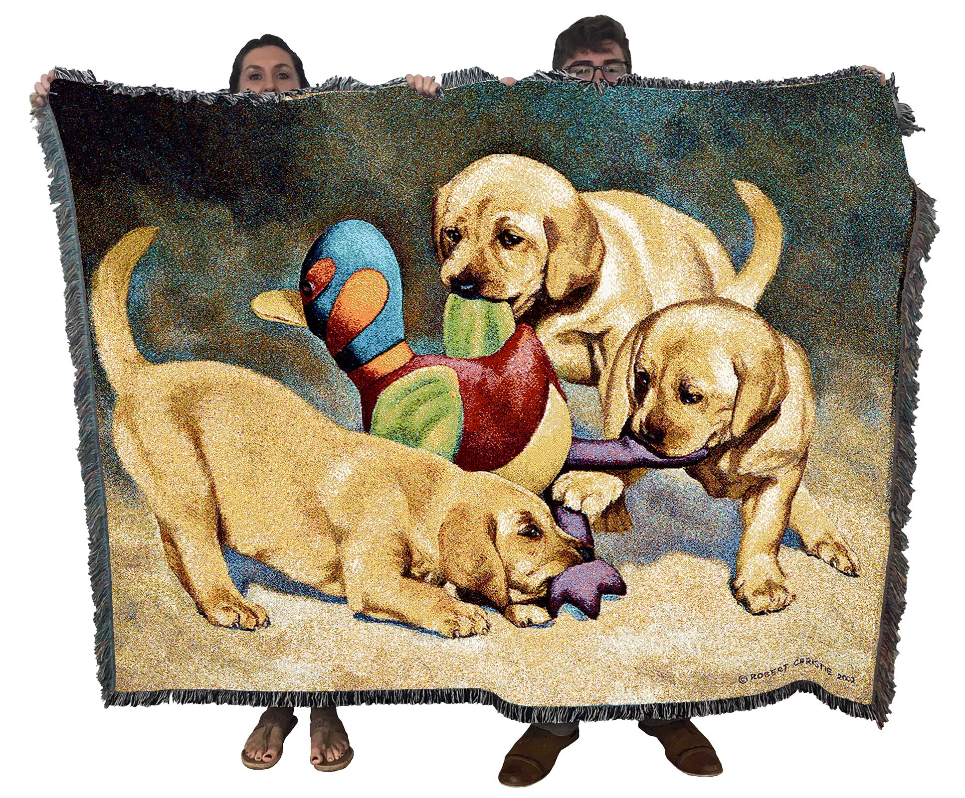 Pure Country Weavers I'Ve Got It Golden Retriever Blanket By Bob Christie - Gift For Dog Lovers - Tapestry Throw Woven From Cott