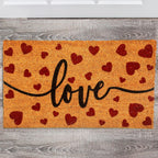 Ceenna Summer Ladybug Welcome Doormat Ladybug Coir Doormat With Non Slip Backing Summer Mat Front Porch Rugs For Home Entrance A