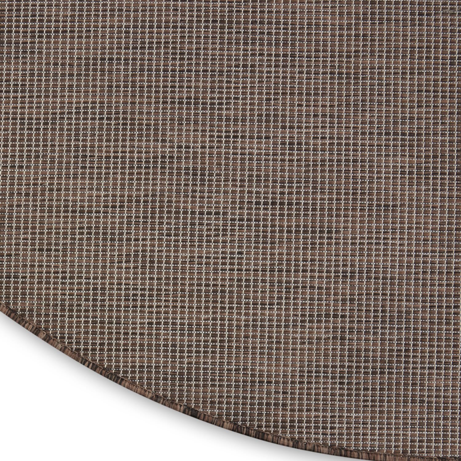 Nourison Positano Indoor/Outdoor Natural 6' X Round Area Rug, Easy Cleaning, Non Shedding, Bed Room, Living Room, Dining Room, Backyard, Deck, Patio (6 Round)