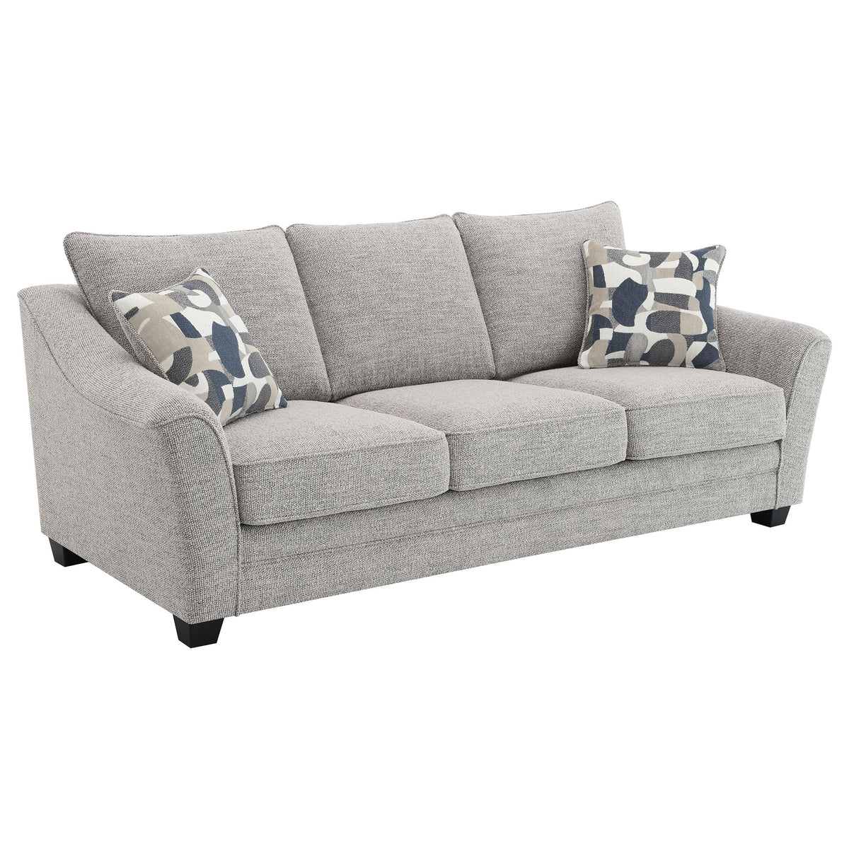 Coaster Home Furnishings Tomkins Boucle Upholstered Sofa Light Grey