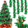 40 Feet Christmas Tinsel Garland Christmas Tree Ornament Metallic Twist Garland Xmas Hanging Wreath for Indoor Outdoor Decoratio