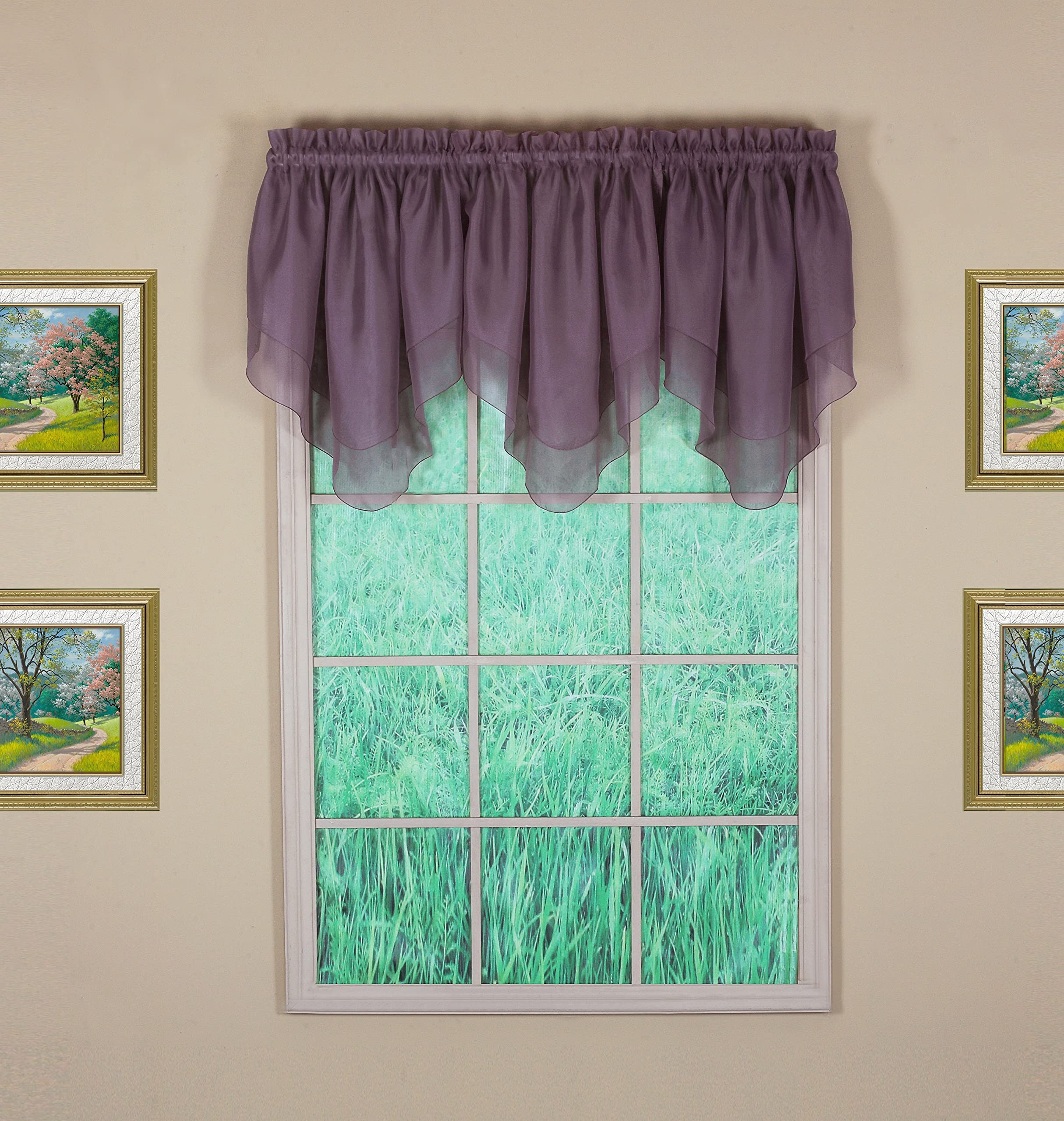 Today'S Curtain Emelia Original Voile Ascot 25', Amethyst, 40' W X 25' L