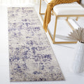 SAFAVIEH Madison Collection 2 x 8 BeigePurple MAD471B Modern Abstract Non-Shedding Living Room Bedroom Runner Rug