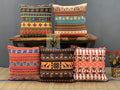 Shopping Tree Tribal Designs Printed Canvas Cotton Cushion Cover Sofa 16 X 16 Inches, Set Of 5 PieceFor Living Room/Bedroom