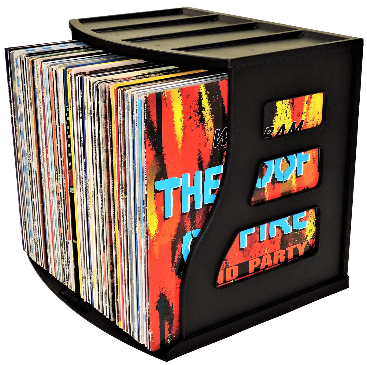Binder Way - Vinyl Record Storage Holder, Lp Box, Scrapbook 12X12 Paper Rack, Desktop Organizer, Ring Binder Stand, Vertical Book Shelf, Lever Arch Filing Crate, Photo Album Cube - Stackable