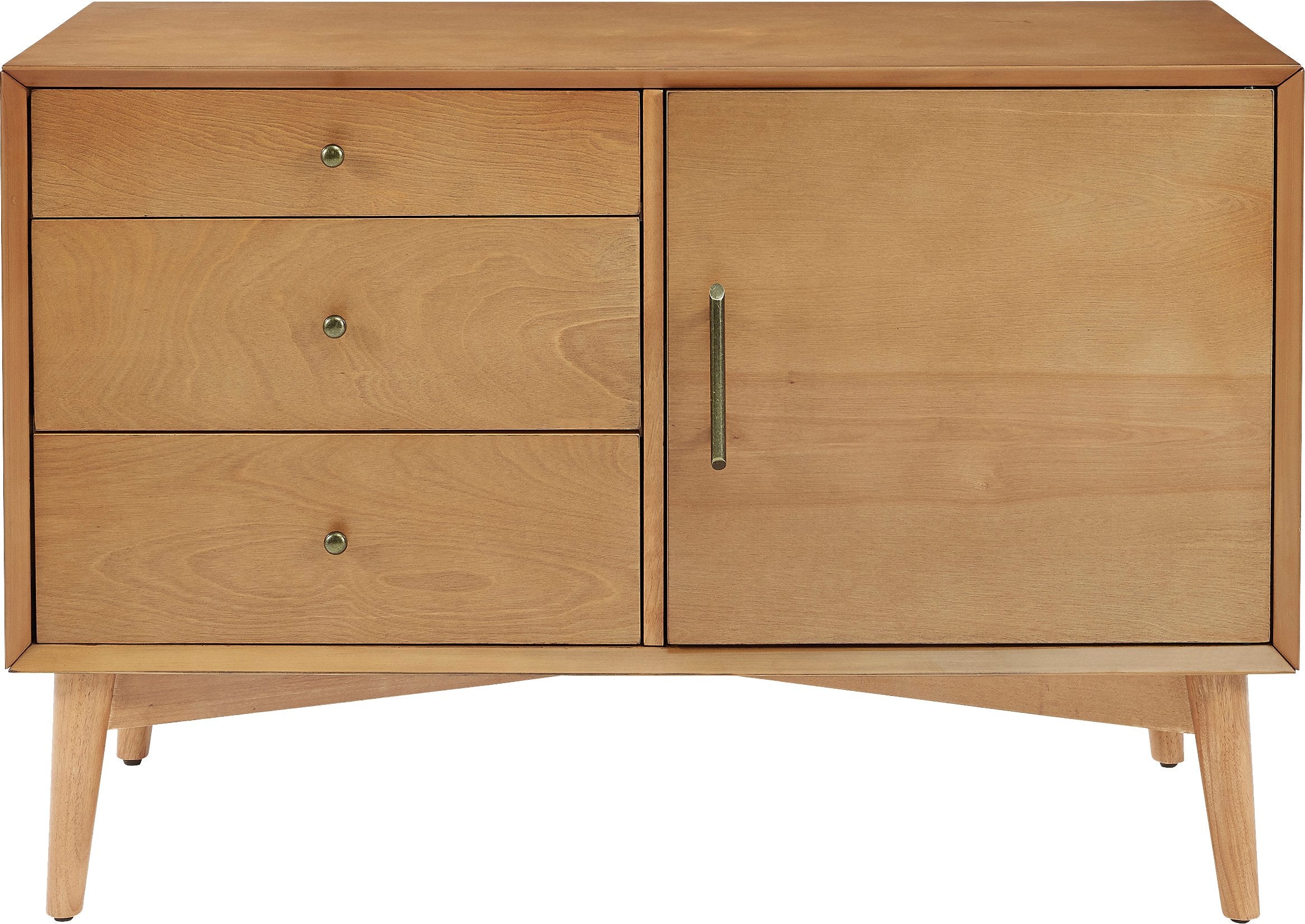 Crosley Furniture CF1106-AC Landon Mid-Century Media Console, Acorn