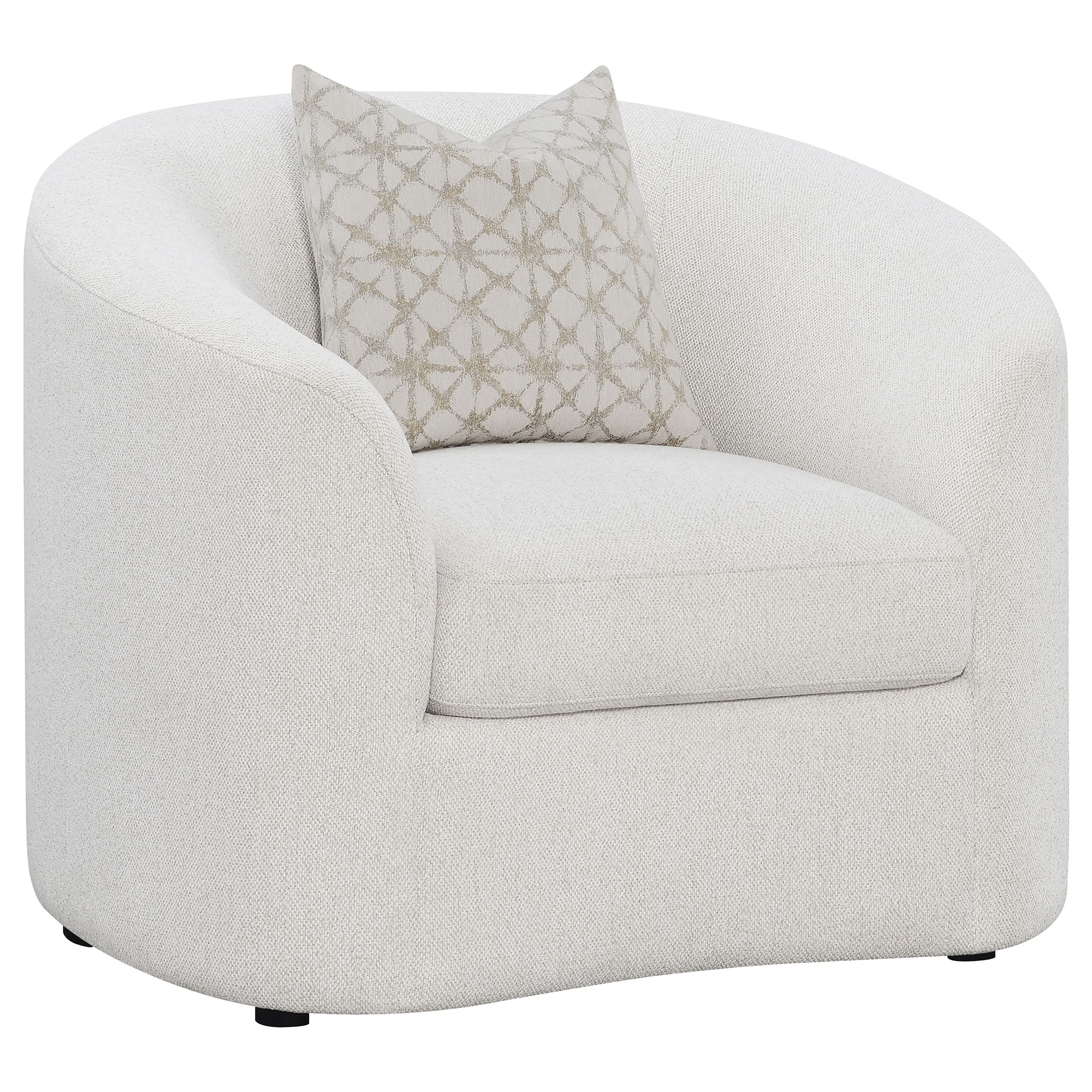Coaster Home Furnishings Rainn Upholstered Tight Back Chair Latte