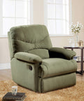HomeRoots 35" X 35" X 40" Sage Microfiber Recliner (Motion)