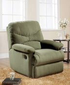 HomeRoots 35" X 35" X 40" Sage Microfiber Recliner (Motion)