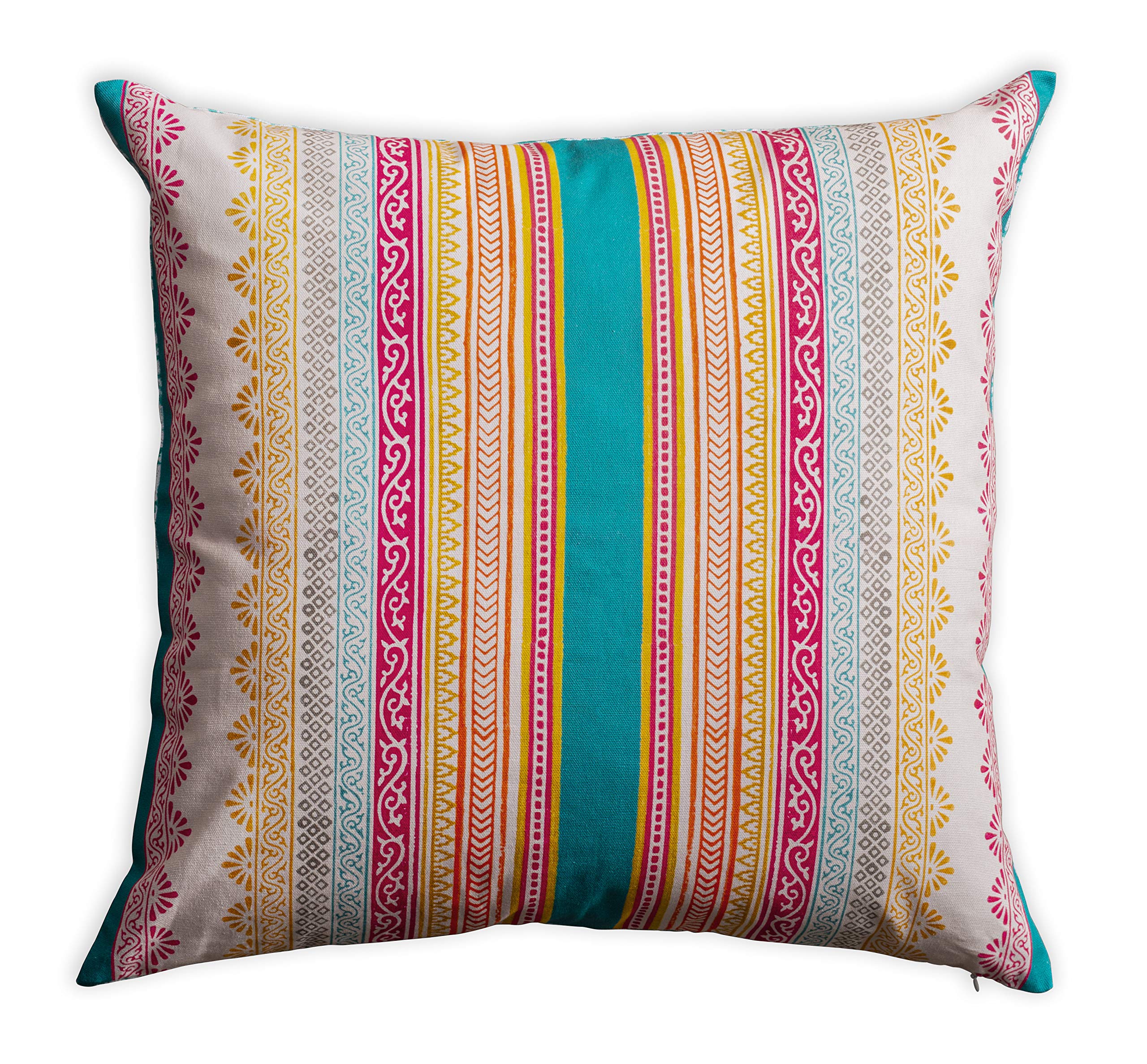 Maison D' Hermine Decorative Pillow Cover 100% Cotton 18 Inch X 18 Inch Toile Washable Cushion Covers With Invisible Zipper For