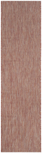 Safavieh Courtyard Collection 2'3' X 10' Red/Beige Cy8022 Indoor/ Outdoor Patio Backyard Mudroom Runner Rug