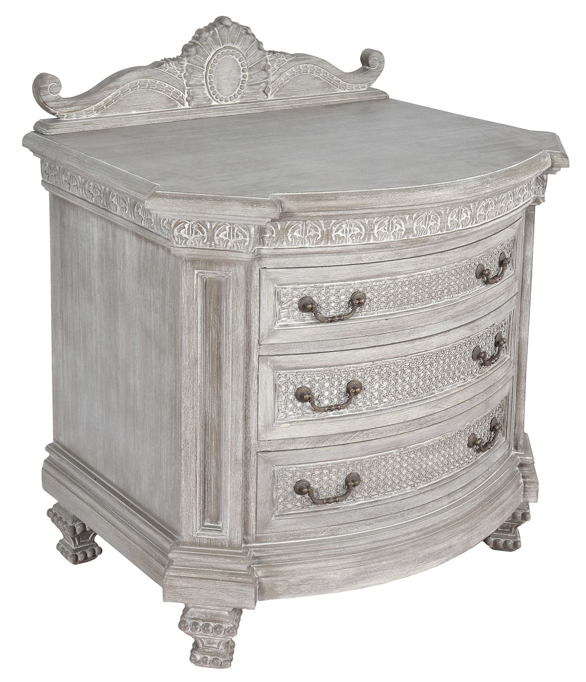 Afd Home Mystique Gray Nightstand