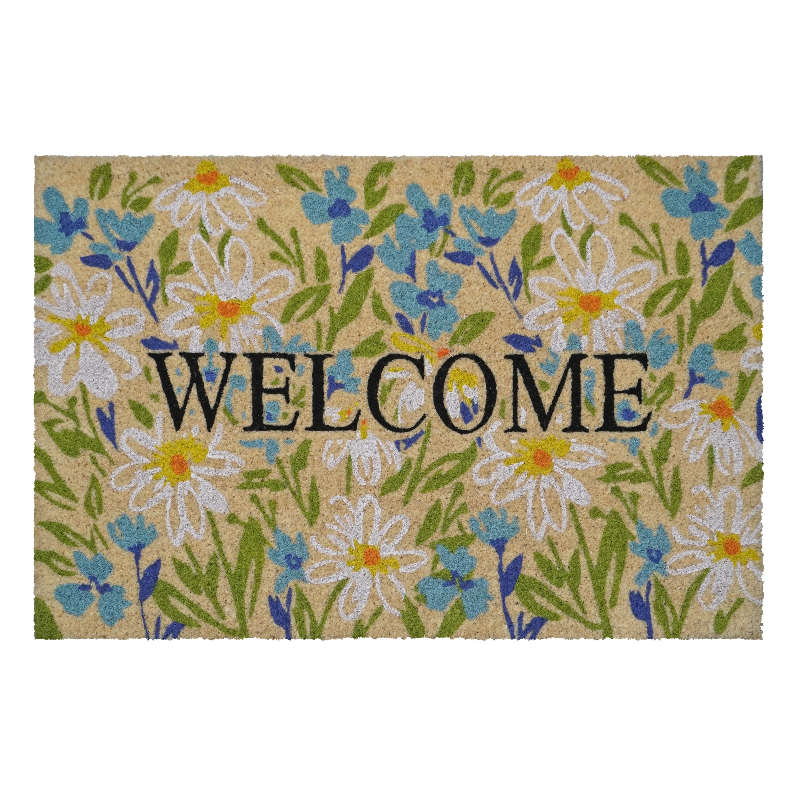 Calloway Mills Field Of Daisy Welcome Doormat (30' X 48' X 1.50')