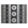 Dalyn Rugs Phoenix Ph3 Black Washable 2'6" X 3'10" Indoor Outdoor Area Rug, Easy Clean, Machine Washable, Non Shedding, Bedroom, Living Room, Dining Room, Kitchen, Patio Rug