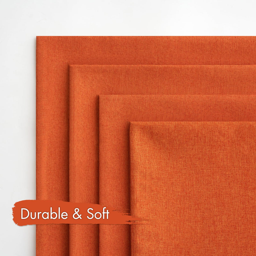 Miulee Pack Of 4 Decorative Throw Pillow Covers Outdoor Linen Waterproof Pillow Covers Farmhouse Cushion Cases For Patio Garden Tent Balcony Couch Sofa 16X16 Inch Orange