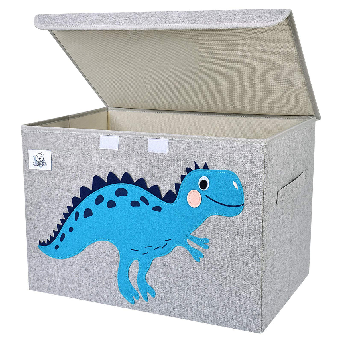 CLCROBD Foldable Large Kids Toy Chest with Flip-Top Lid, Collapsible Fabric Animal Toy Storage Organizer/Bin/Box/Basket/Trunk fo