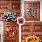 Haute Decor Adapt Adjustable Length Door Wreath Hanger - Wreath Hanger For Front Door - Extends From 16.5' To 25', Over Door H