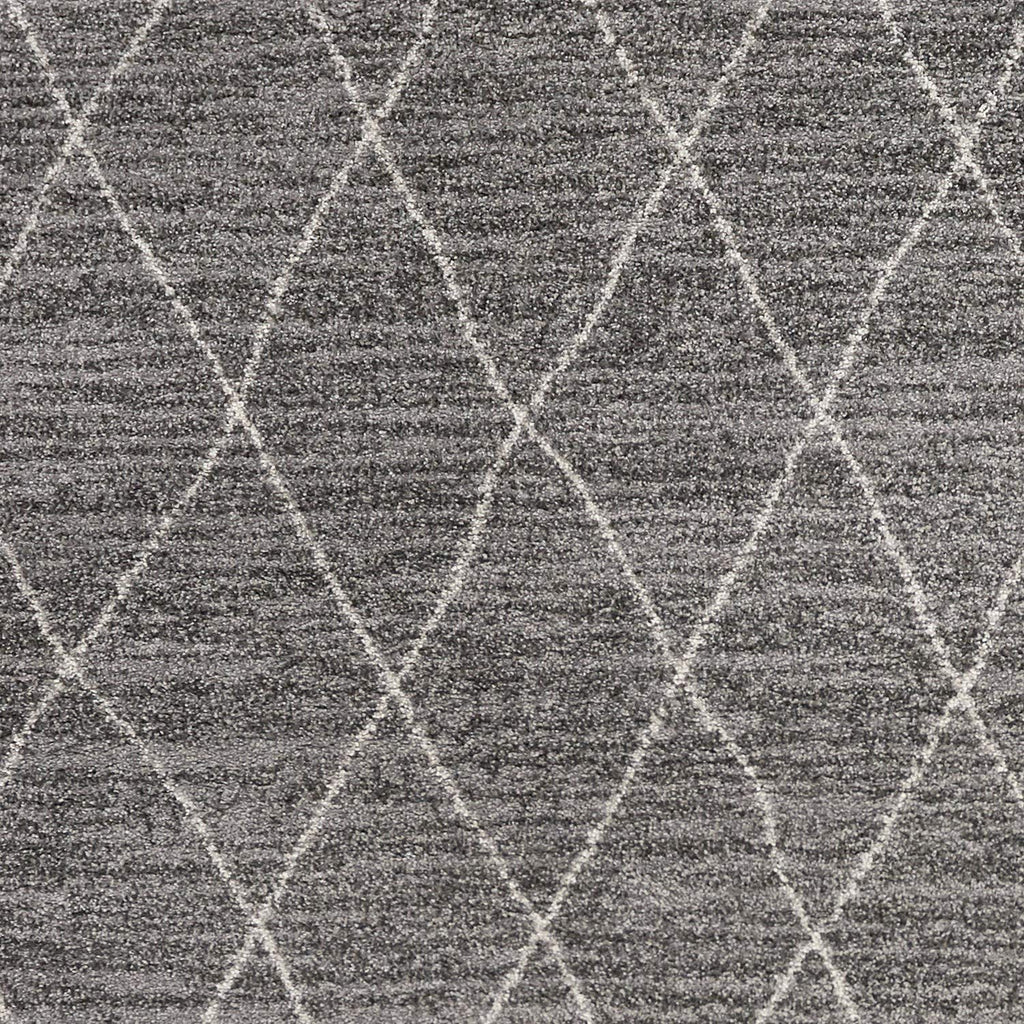 HomeRoots Polypropylene 8'x11' Grey Machine Woven Geometric Indoor Area Rug