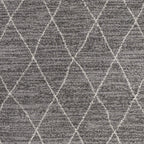 HomeRoots Polypropylene 8'x11' Grey Machine Woven Geometric Indoor Area Rug