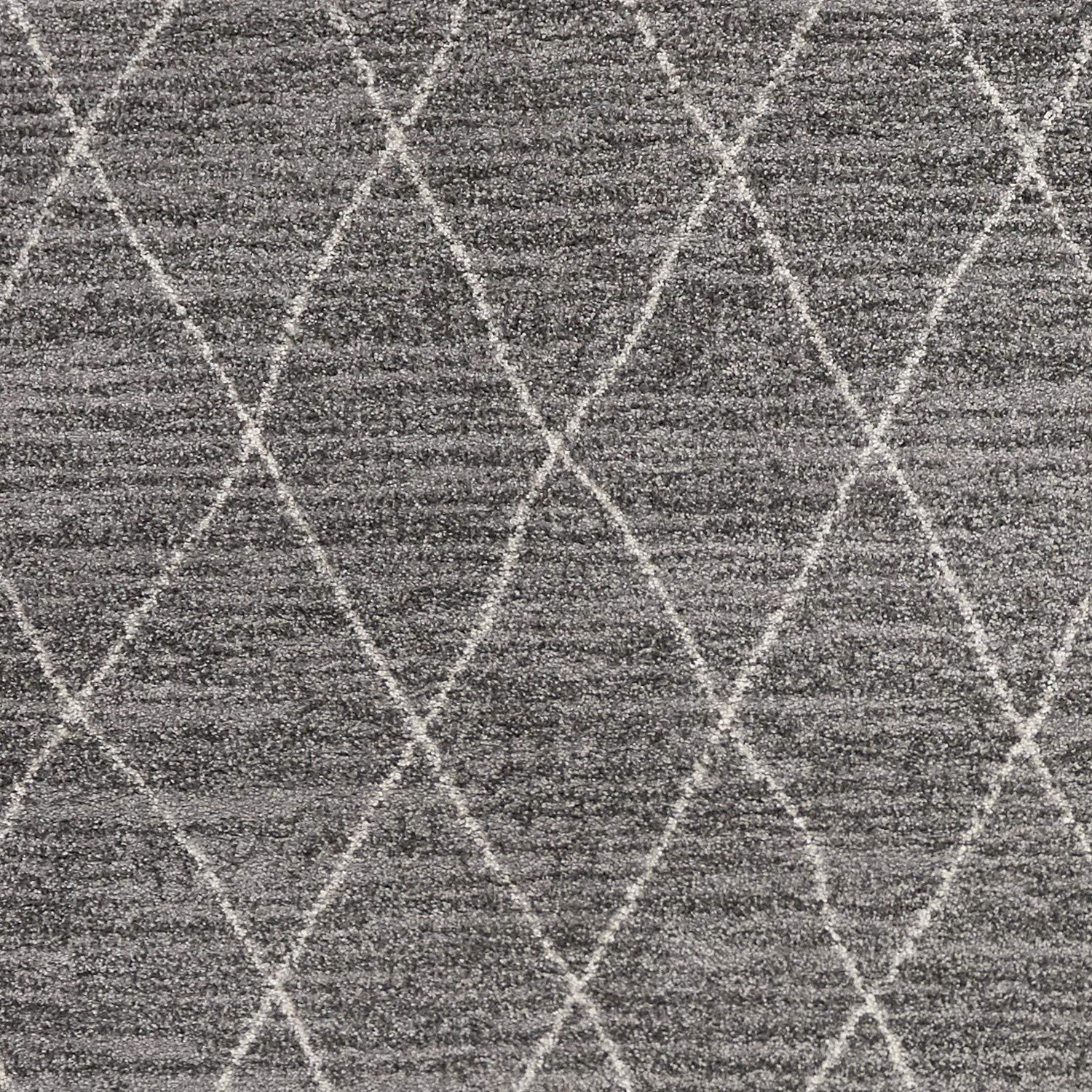 HomeRoots Polypropylene 8'x11' Grey Machine Woven Geometric Indoor Area Rug
