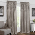 Achim Home Furnishings Willow Rod Pocket Window Curtain Panel, 42 x 63, Toffee