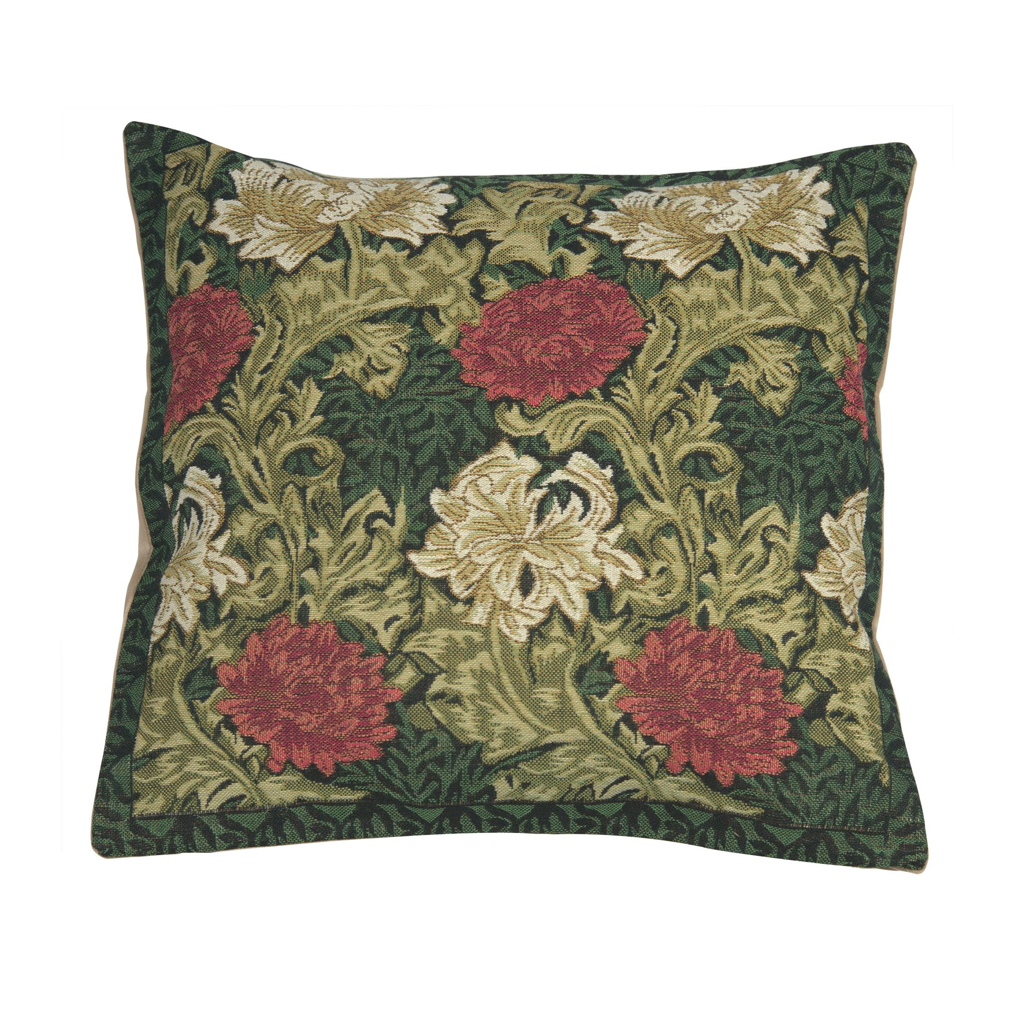 Charlotte Home Furnishings Inc. Chrysanthemum Multi Square Throw Pillow Cover - 16 X 16 Decorative Boho Cushion Case For Europea