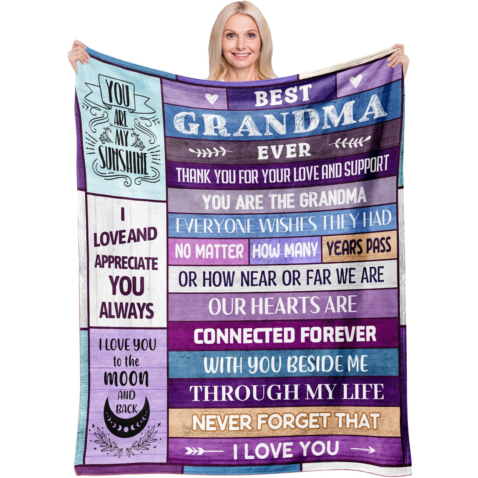 Ekpvgit Mothers Day Blanket Gifts For Grandma, Grandma Gift Ideas, Best Grandma Birthday Gifts, Grandma Gifts From Granddaughter