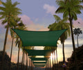 Amgo Custom Size 6' X 14' Green Rectangle Square Sun Shade Sail Upf50+ Agtapr1216, Order To Make Canopy Awning, 95% Uv Blockage,