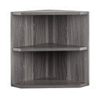 Mayline MNPOLGS Medina Shelved Corner Support for Use with 63" MNH63 and 72" MNH72 Hutch, (Qty. 1), Gray Steel Laminate