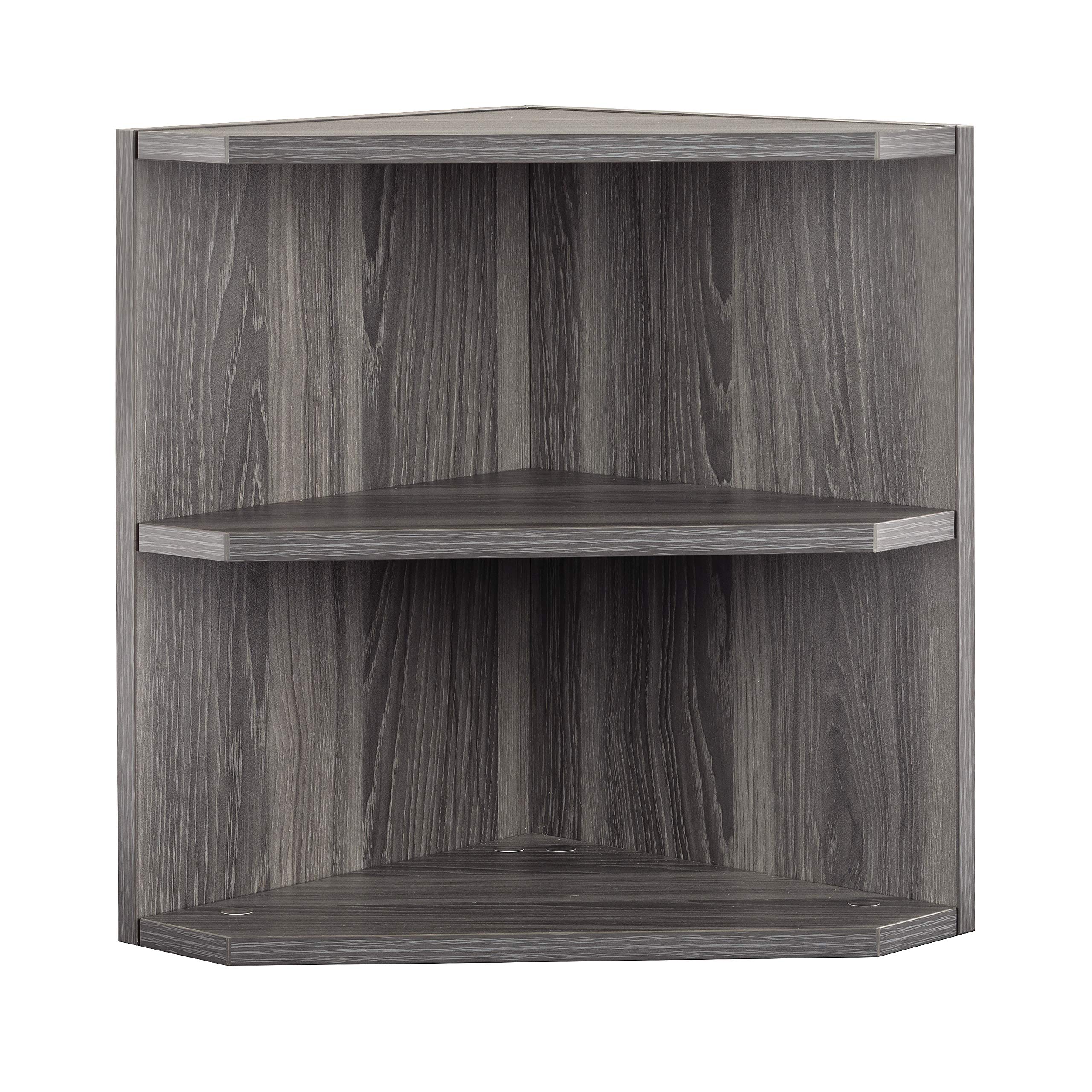 Mayline MNPOLGS Medina Shelved Corner Support for Use with 63" MNH63 and 72" MNH72 Hutch, (Qty. 1), Gray Steel Laminate