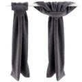 Michael Grace Gifts Grey Hand Towels with Hanging Loops - Set of 2 Gray Hand Towel with Loop for Kitchen, Bathroom, Dishes, Oven