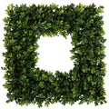 Pure Garden Artificial Boxwood Wreath for Spring, Summer, Winter, or Fall, 16.5-Inch, Green
